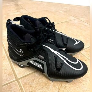 Nike Alpha Black and White Men's Athletic Cleats